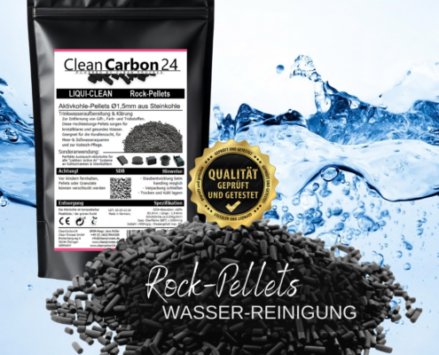 Feine Steinkohle‑Aktivkohle für Aquarien und Teichfilter