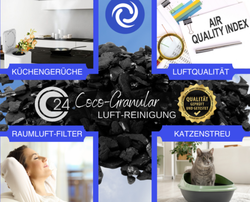 Aktivkohle aus Kokosnussschalen