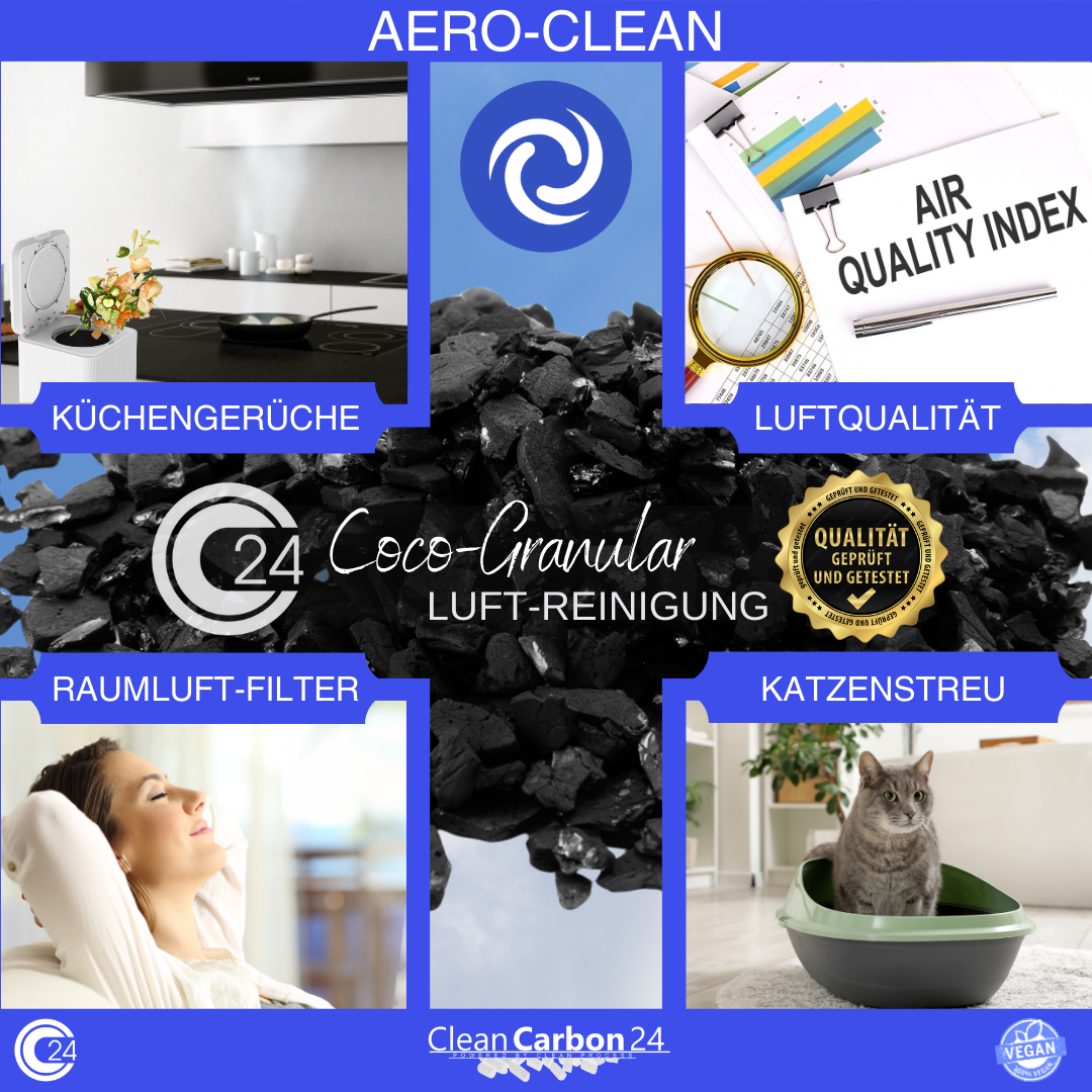 Aktivkohle aus Kokosnussschalen