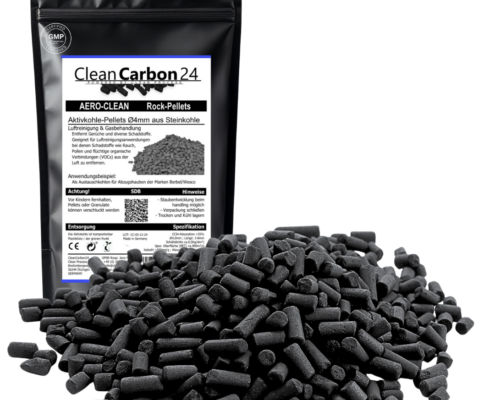 Aktivkohle-Pellets aus Steinkohle