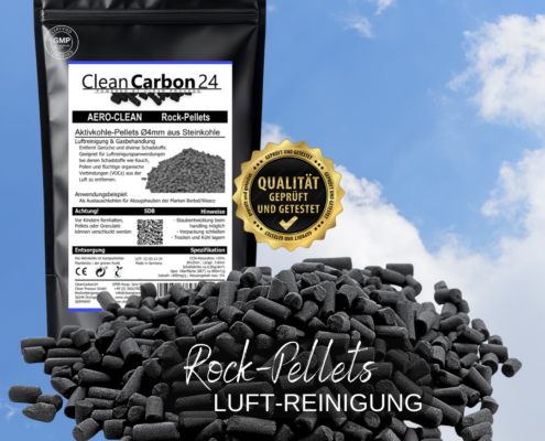Aktivkohle-Pellets aus Steinkohle für prozessluft