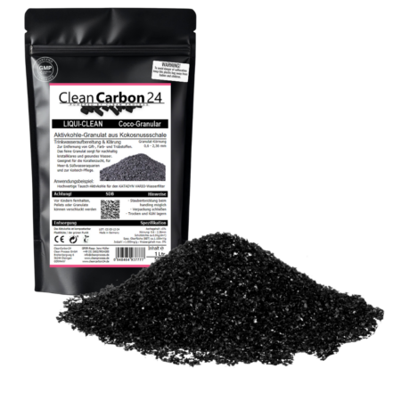 hochreines Kokos‑Aktivkohlegranulat für Trinkwasserfilter, Aquaristik und technische Wasseraufbereitung